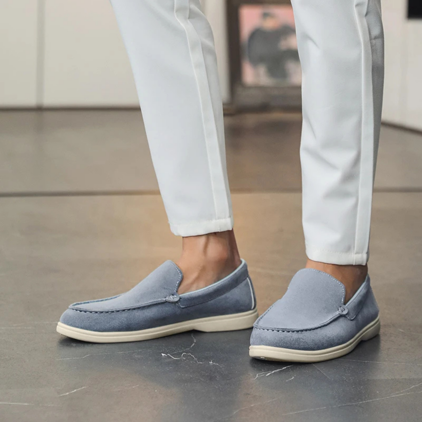 Mocasines de ante Slip On