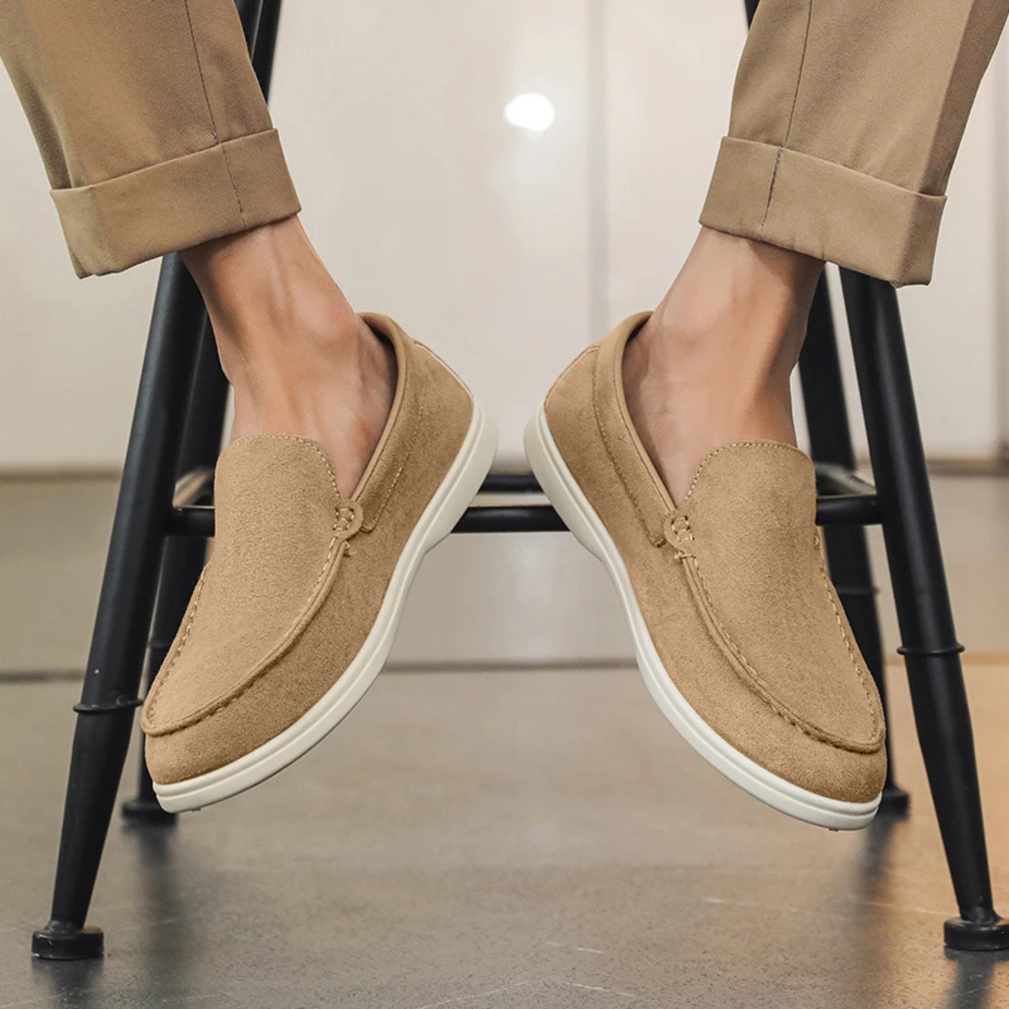 Mocasines de ante Slip On