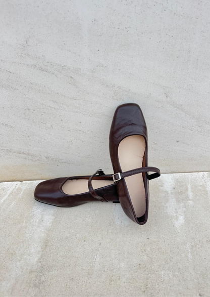 Noa - Bailarina de punta cuadrada con tira en el empeine